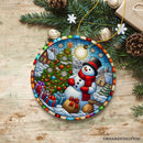 Winter Festivity Top Hat Snowman Ornament, Radiant Tree with Holiday Spirit Keepsake and Gift Winter Festivity Top Hat Snowman Ornament, Radiant Tree with Holiday Spirit Keepsake and Gift