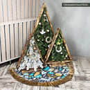 Woodland Animal Scandinavian Folk Christmas Tree Skirt Woodland Animal Scandinavian Folk Christmas Tree Skirt