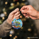 Artistic Key West Ceramic Ornament, Tropical Florida Vacation and Beach Paradise Christmas Souvenir Artistic Key West Ceramic Ornament, Tropical Florida Vacation and Beach Paradise Christmas Souvenir