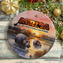 Artistic Natural Beauty of African Landscapes and Wildlife with Quotes Ornament, Christmas Gift or Travel Souvenir, Safari, Serengeti and Mount Kilimanjaro Artistic Natural Beauty of African Landscapes and Wildlife with Quotes Ornament, Christmas Gift or Travel Souvenir, Safari, Serengeti and Mount Kilimanjaro