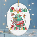 All Booked for Christmas Ornament, Playful Holiday Decor and Gift for Book Lovers All Booked for Christmas Ornament, Playful Holiday Decor and Gift for Book Lovers