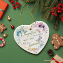 Artistic Dragonflies Send Love to the Heavens Quote Ornament, Christmas Memorial Gift Artistic Dragonflies Send Love to the Heavens Quote Ornament, Christmas Memorial Gift