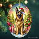 Winter Wonderland German Shepherd Ornament, Gift and Decor for Cozy Christmas Winter Wonderland German Shepherd Ornament, Gift and Decor for Cozy Christmas
