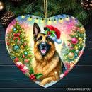 Winter Wonderland German Shepherd Ornament, Gift and Decor for Cozy Christmas Winter Wonderland German Shepherd Ornament, Gift and Decor for Cozy Christmas
