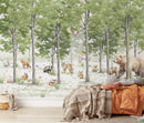 Woodland Animals Forest Wallpaper Mural - Peel and Stick Nursery Wall Decor Woodland Animals Forest Wallpaper Mural - Peel and Stick Nursery Wall Decor