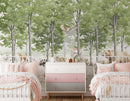 Woodland Animals Forest Wallpaper Mural - Peel and Stick Nursery Wall Decor Woodland Animals Forest Wallpaper Mural - Peel and Stick Nursery Wall Decor