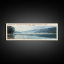 Allegheny Reservoir New York Panoramic Framed Canvas Print, Lake House Decor, Abstract Landscape, Travel Poster, Modern Wall Art, Calm Waters Allegheny Reservoir New York Panoramic Framed Canvas Print, Lake House Decor, Abstract Landscape, Travel Poster, Modern Wall Art, Calm Waters