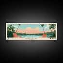 Alligator Lake Florida Framed Canvas Print, Panoramic Travel Poster, Pop Art, Midcentury Modern Wall Art, Scenic Bedroom Decor Alligator Lake Florida Framed Canvas Print, Panoramic Travel Poster, Pop Art, Midcentury Modern Wall Art, Scenic Bedroom Decor