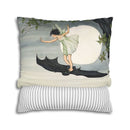 "Fairy Riding a Bat" Throw Pillow "Fairy Riding a Bat" Throw Pillow