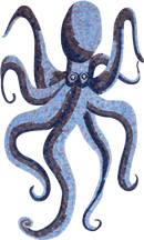 Glass Octopus - Swimming Pool Mosaics Glass Octopus - Swimming Pool Mosaics