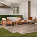 Circa Modern 4-Piece Solid Wood Spindle Patio Chat Set Circa Modern 4-Piece Solid Wood Spindle Patio Chat Set