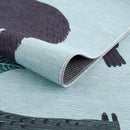 Petey Blue Animal Print Washable Kids Rug - Clearance Petey Blue Animal Print Washable Kids Rug - Clearance