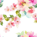 Delicate Watercolor Spring Flowers Wallpaper Mural Delicate Watercolor Spring Flowers Wallpaper Mural