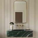 Ojai Stripe Wallpaper - Neutral Linen Texture Striped Wall Covering Ojai Stripe Wallpaper - Neutral Linen Texture Striped Wall Covering