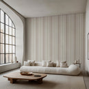 Ojai Stripe Wallpaper - Neutral Linen Texture Striped Wall Covering Ojai Stripe Wallpaper - Neutral Linen Texture Striped Wall Covering