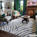 Gray Ecorse Zebra Print Area Rug Gray Ecorse Zebra Print Area Rug