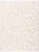 Faina Solid Cream Shag Washable Area Rug - Clearance Faina Solid Cream Shag Washable Area Rug - Clearance