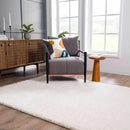 Faina Solid Cream Shag Washable Area Rug - Clearance Faina Solid Cream Shag Washable Area Rug - Clearance