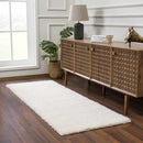 Faina Solid Cream Shag Washable Area Rug - Clearance Faina Solid Cream Shag Washable Area Rug - Clearance