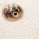 Faina Solid Cream Shag Washable Area Rug - Clearance Faina Solid Cream Shag Washable Area Rug - Clearance