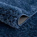 Faina Solid Dark Blue Shag Washable Area Rug - Clearance Faina Solid Dark Blue Shag Washable Area Rug - Clearance