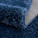 Faina Solid Dark Blue Shag Washable Area Rug - Clearance Faina Solid Dark Blue Shag Washable Area Rug - Clearance
