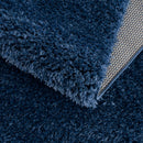Faina Solid Dark Blue Shag Washable Area Rug - Clearance Faina Solid Dark Blue Shag Washable Area Rug - Clearance