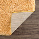 Faina Solid Gold Shag Washable Area Rug - Clearance Faina Solid Gold Shag Washable Area Rug - Clearance