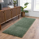 Faina Solid Green Shag Washable Area Rug - Clearance Faina Solid Green Shag Washable Area Rug - Clearance