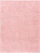 Faina Solid Pink Shag Washable Area Rug - Clearance Faina Solid Pink Shag Washable Area Rug - Clearance