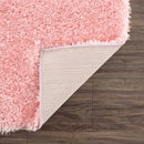 Faina Solid Pink Shag Washable Area Rug - Clearance Faina Solid Pink Shag Washable Area Rug - Clearance