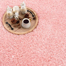 Faina Solid Pink Shag Washable Area Rug - Clearance Faina Solid Pink Shag Washable Area Rug - Clearance