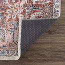 Burgundy Holi-2303 Washable Area Rug Burgundy Holi-2303 Washable Area Rug