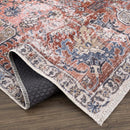 Burgundy Holi-2303 Washable Area Rug Burgundy Holi-2303 Washable Area Rug