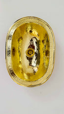 Unlacquered Brass Sink - Hammered Oval Drop-in Bathroom Sink Unlacquered Brass Sink - Hammered Oval Drop-in Bathroom Sink