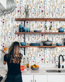 Colorful Wildflowers Herbarium Wallpaper Colorful Wildflowers Herbarium Wallpaper