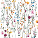 Colorful Wildflowers Herbarium Wallpaper Colorful Wildflowers Herbarium Wallpaper