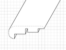 Vinyl Flush Stairnose Molding - 8 linear ft Vinyl Flush Stairnose Molding - 8 linear ft
