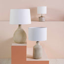 Quezon Beige Resin Table Lamp Quezon Beige Resin Table Lamp