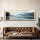 Allegheny Reservoir New York Panoramic Framed Canvas Print, Lake House Decor, Abstract Landscape, Travel Poster, Modern Wall Art, Calm Waters Allegheny Reservoir New York Panoramic Framed Canvas Print, Lake House Decor, Abstract Landscape, Travel Poster, Modern Wall Art, Calm Waters