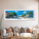 Allen Texas Panoramic Painting, Mid Century Modern Framed Canvas Print, Retro Pop Art Travel Poster, Living Room Wall Art Decor, City Art Allen Texas Panoramic Painting, Mid Century Modern Framed Canvas Print, Retro Pop Art Travel Poster, Living Room Wall Art Decor, City Art