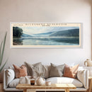 Allegheny Reservoir New York Panoramic Framed Canvas Print, Lake House Decor, Abstract Landscape, Travel Poster, Modern Wall Art, Calm Waters Allegheny Reservoir New York Panoramic Framed Canvas Print, Lake House Decor, Abstract Landscape, Travel Poster, Modern Wall Art, Calm Waters