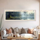 Alligator Lake Florida Panoramic Framed Canvas Print, Lake House Decor, Tropical Landscape, Travel Poster, Wall Art, Scenic Painting Alligator Lake Florida Panoramic Framed Canvas Print, Lake House Decor, Tropical Landscape, Travel Poster, Wall Art, Scenic Painting