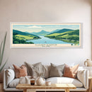Allegheny Reservoir New York Framed Canvas Print, Panoramic Travel Poster, Pop Art, Midcentury Modern Wall Art, Lake House Art Allegheny Reservoir New York Framed Canvas Print, Panoramic Travel Poster, Pop Art, Midcentury Modern Wall Art, Lake House Art