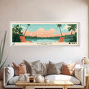 Alligator Lake Florida Framed Canvas Print, Panoramic Travel Poster, Pop Art, Midcentury Modern Wall Art, Scenic Bedroom Decor Alligator Lake Florida Framed Canvas Print, Panoramic Travel Poster, Pop Art, Midcentury Modern Wall Art, Scenic Bedroom Decor