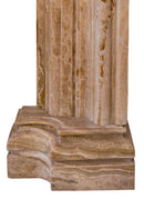 Honey Onyx Translucent Natural Stone French Villa Style Hand-carved Fireplace Surround (W)6" (L)57" (H)52" Honey Onyx Translucent Natural Stone French Villa Style Hand-carved Fireplace Surround (W)6" (L)57" (H)52"