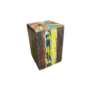 Recycled Boat Wood Square Stool/Table 18”H Recycled Boat Wood Square Stool/Table 18”H