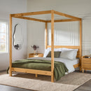 Isla Solid Wood Canopy Bedframe Collection Isla Solid Wood Canopy Bedframe Collection