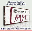 All You Need Is Love Sign All You Need Is Love Sign