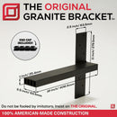 Industrial 1 inch Free Hanging Shelf Bracket® Industrial 1 inch Free Hanging Shelf Bracket®